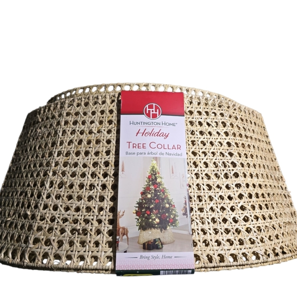 Huntington Home Natural Woven Rattan Tree Collar - Picture 2 of 4
